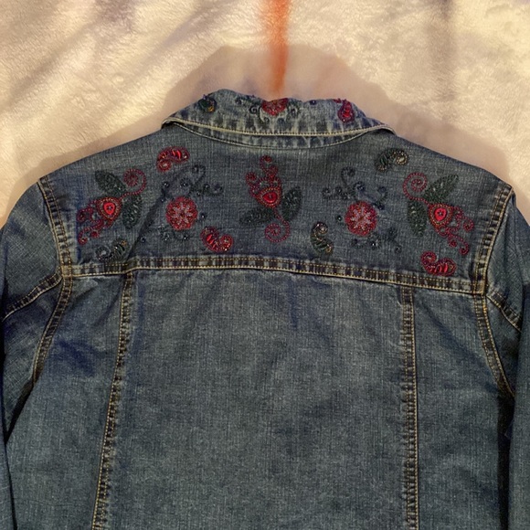 Vintage Sonoma “lifestyles” embroidered jeans over shirt size PL - Picture 5 of 7